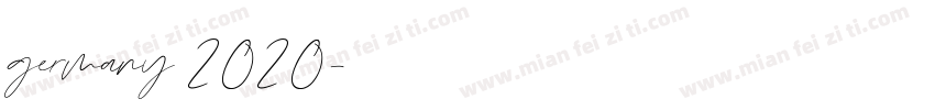 germany 2020字体转换